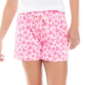 Cabana by Crown & Ivy Pink Animal Print Shorts Medium